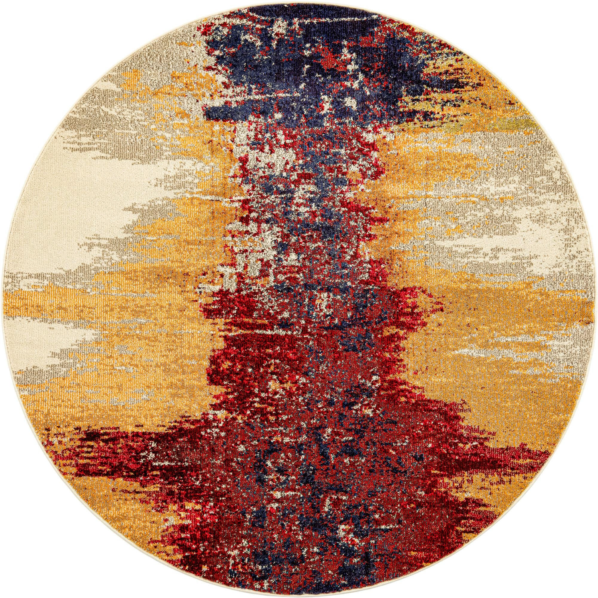 6' x 6' Hutchins · Abstract Washable Rug