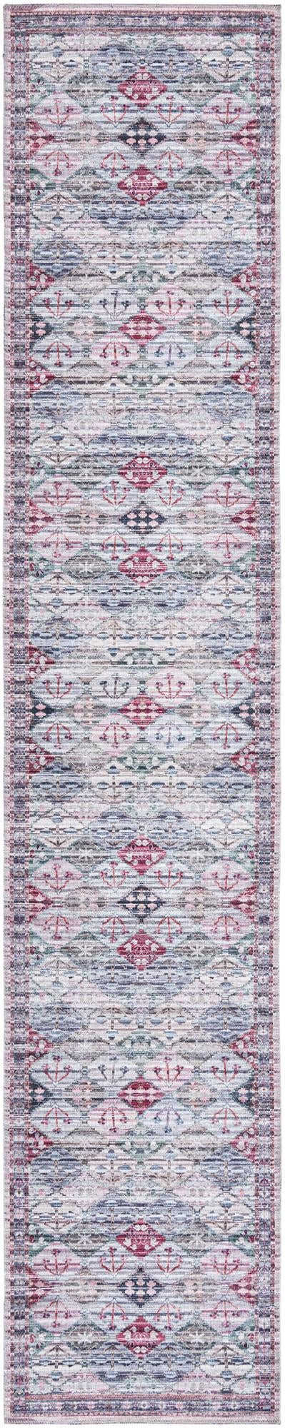 2' 7 x 13' Radley · Geometric diamond Washable Rug, multi
