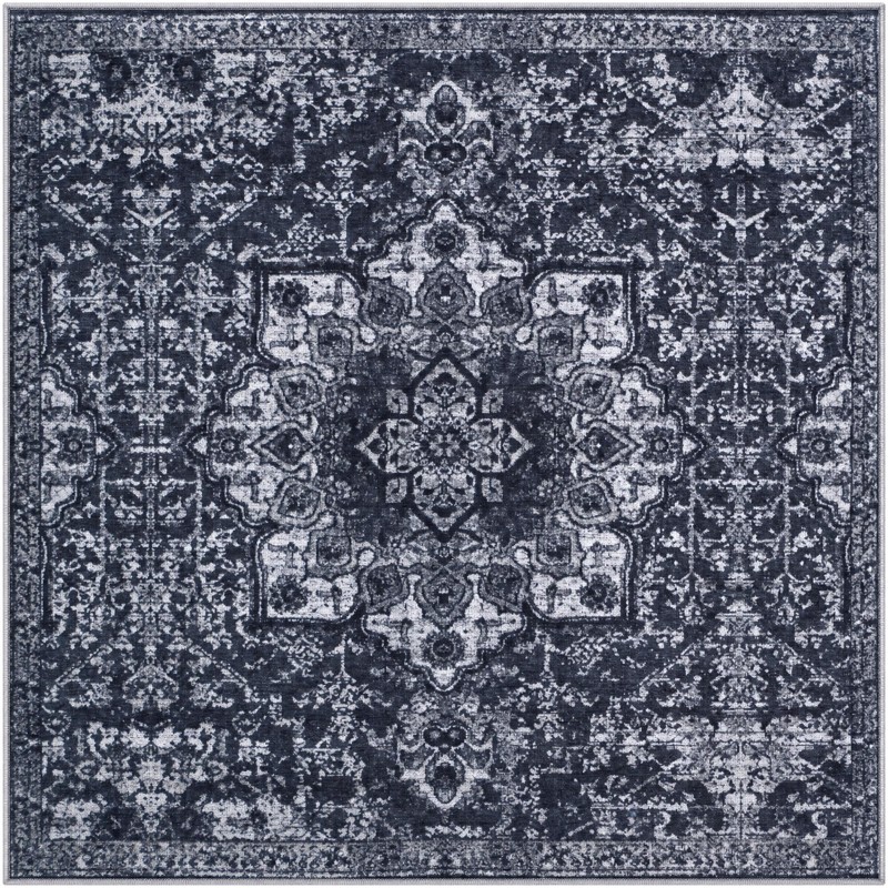 4' x 4' Rideout · Border rug