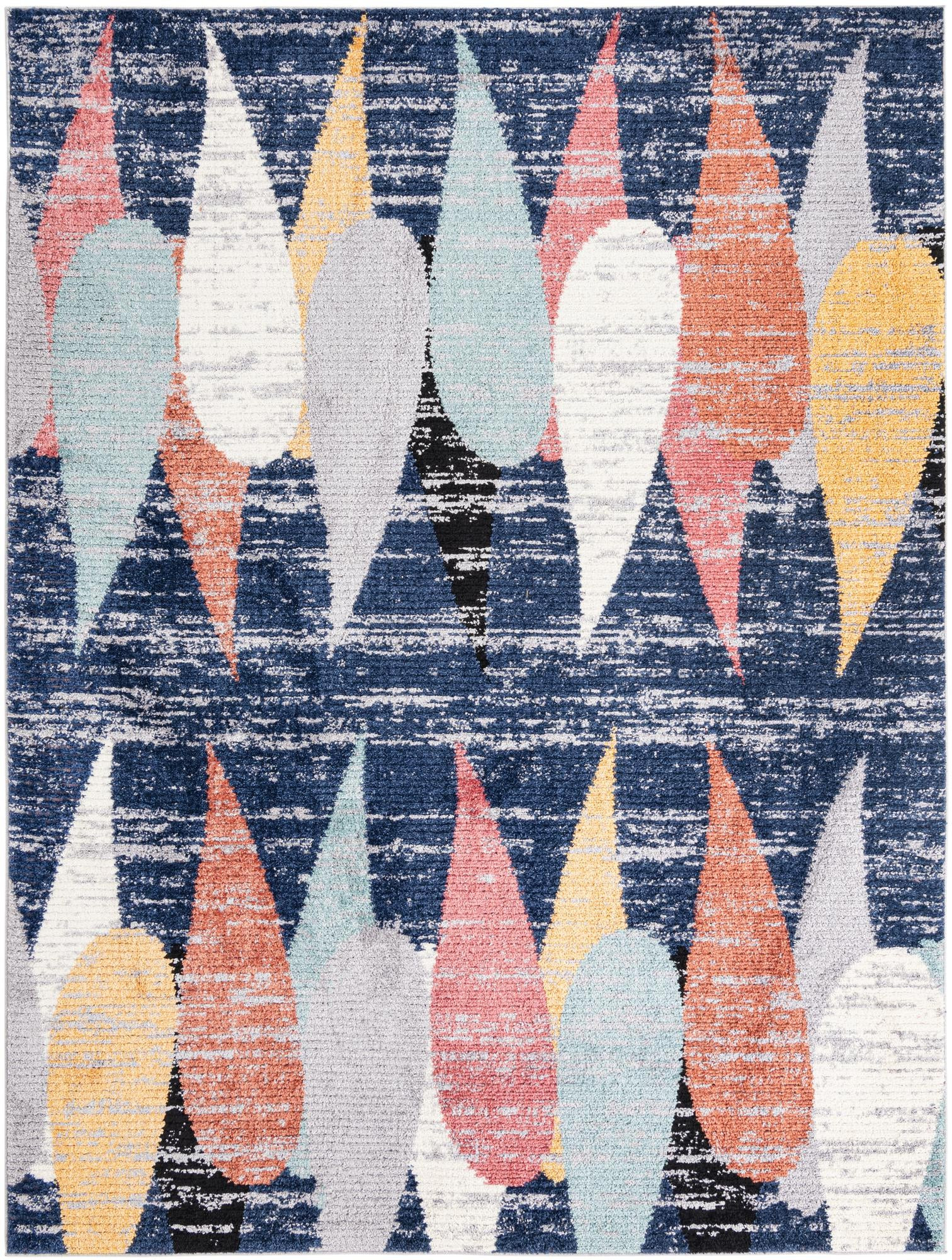 9' x 12' Petaluma · Abstract rug, blue
