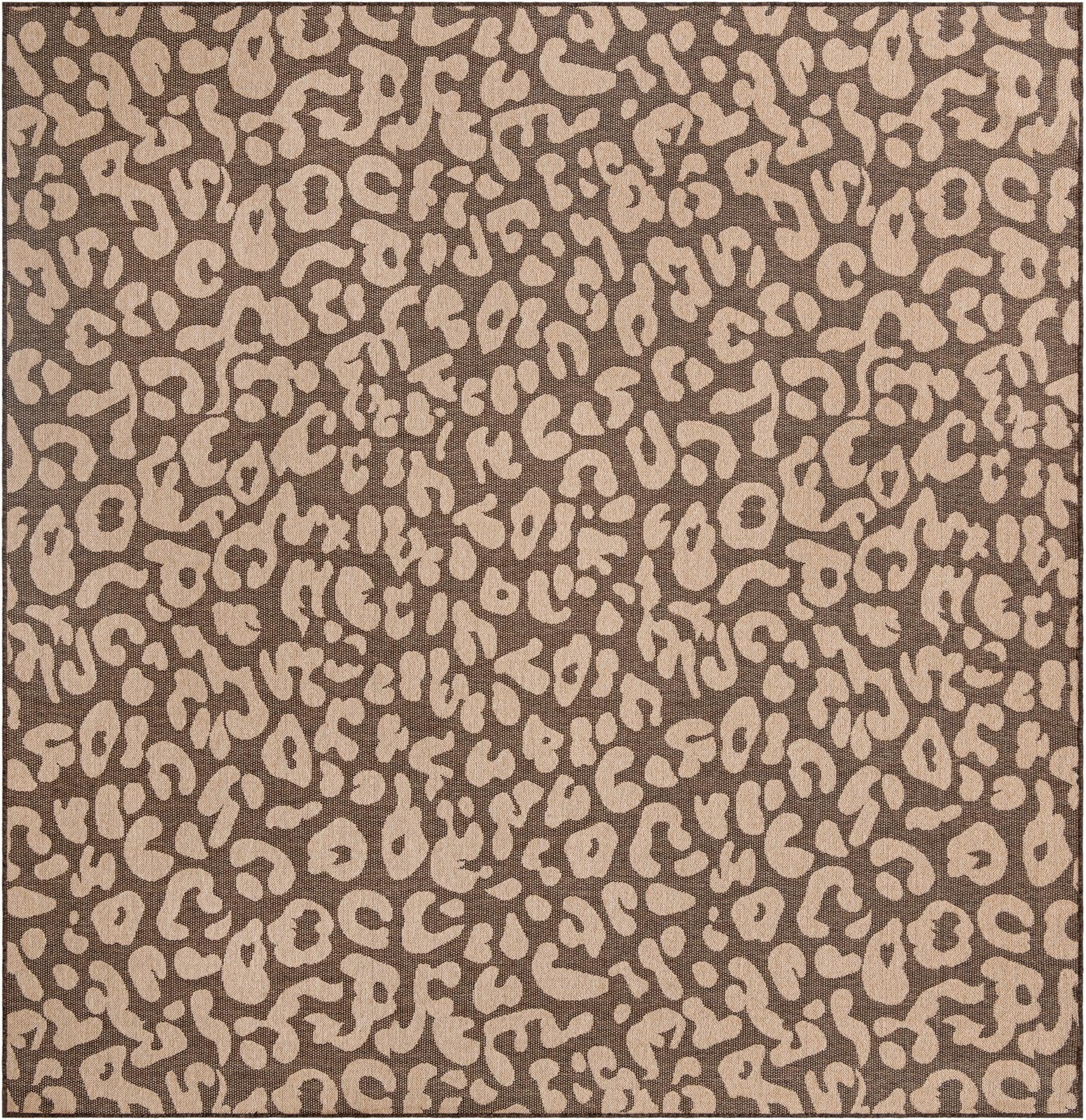 10' x 10' Durand · Animal print rug, brown