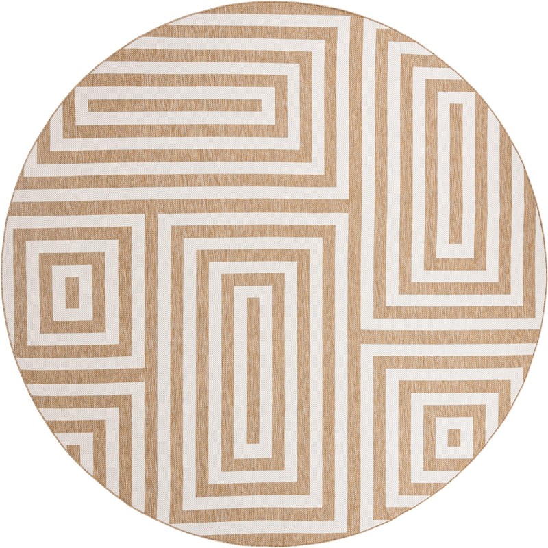 12' x 12' Cumberland · Geometric Outdoor Rug, taupe