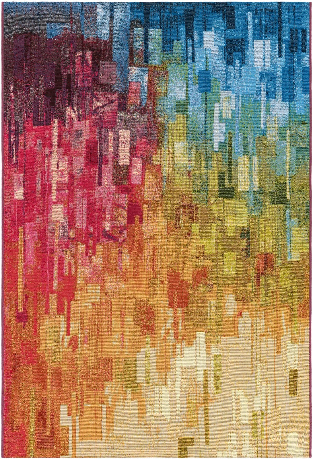 3' 3 x 5' 3 Joplin · Abstract Outdoor Rug, multi