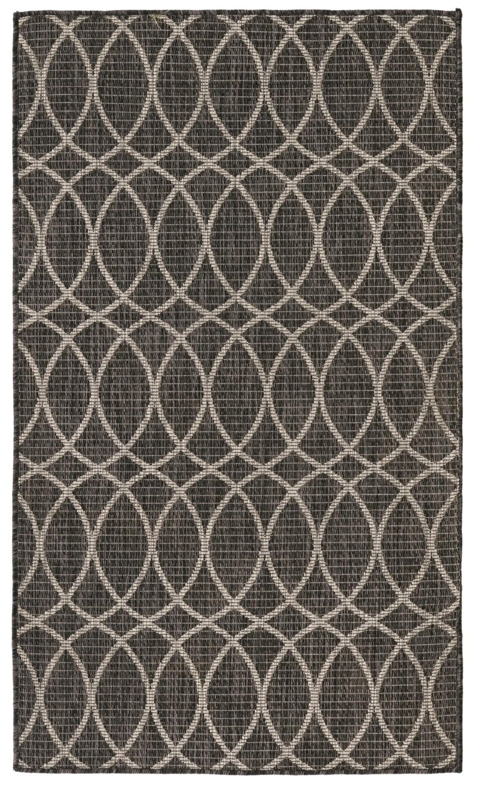 3' x 5' 3 Atkins · Geometric Outdoor Rug, charcoal