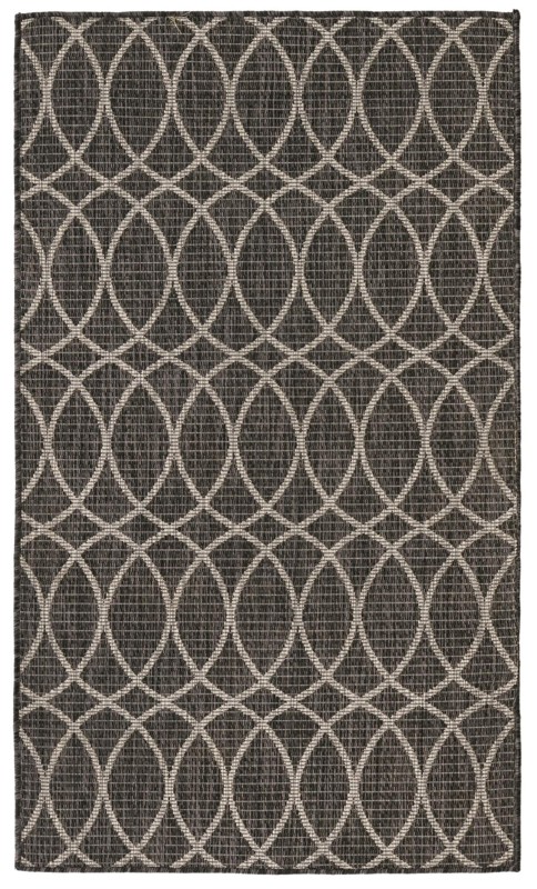 3' x 5' 3 Atkins · Geometric Outdoor Rug, charcoal