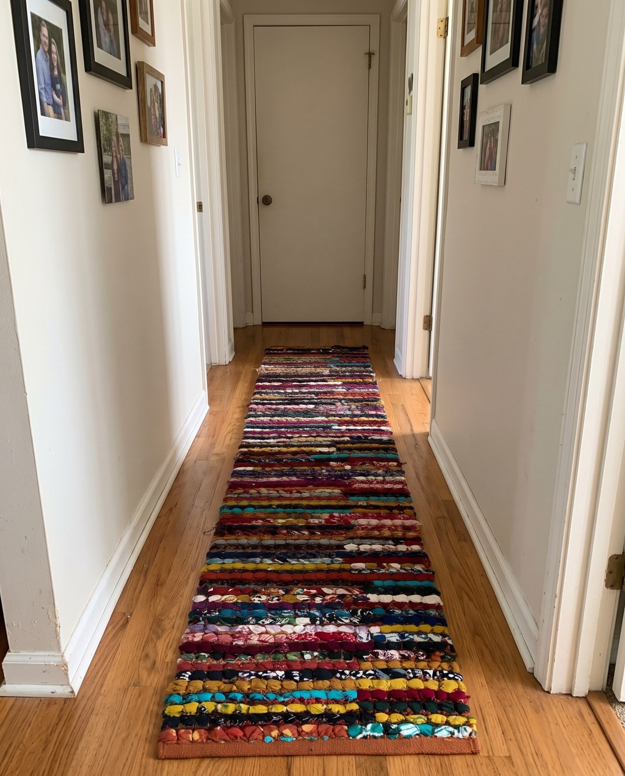 1' 2 x 10' Peoria · Striped Chindi Rug, multi