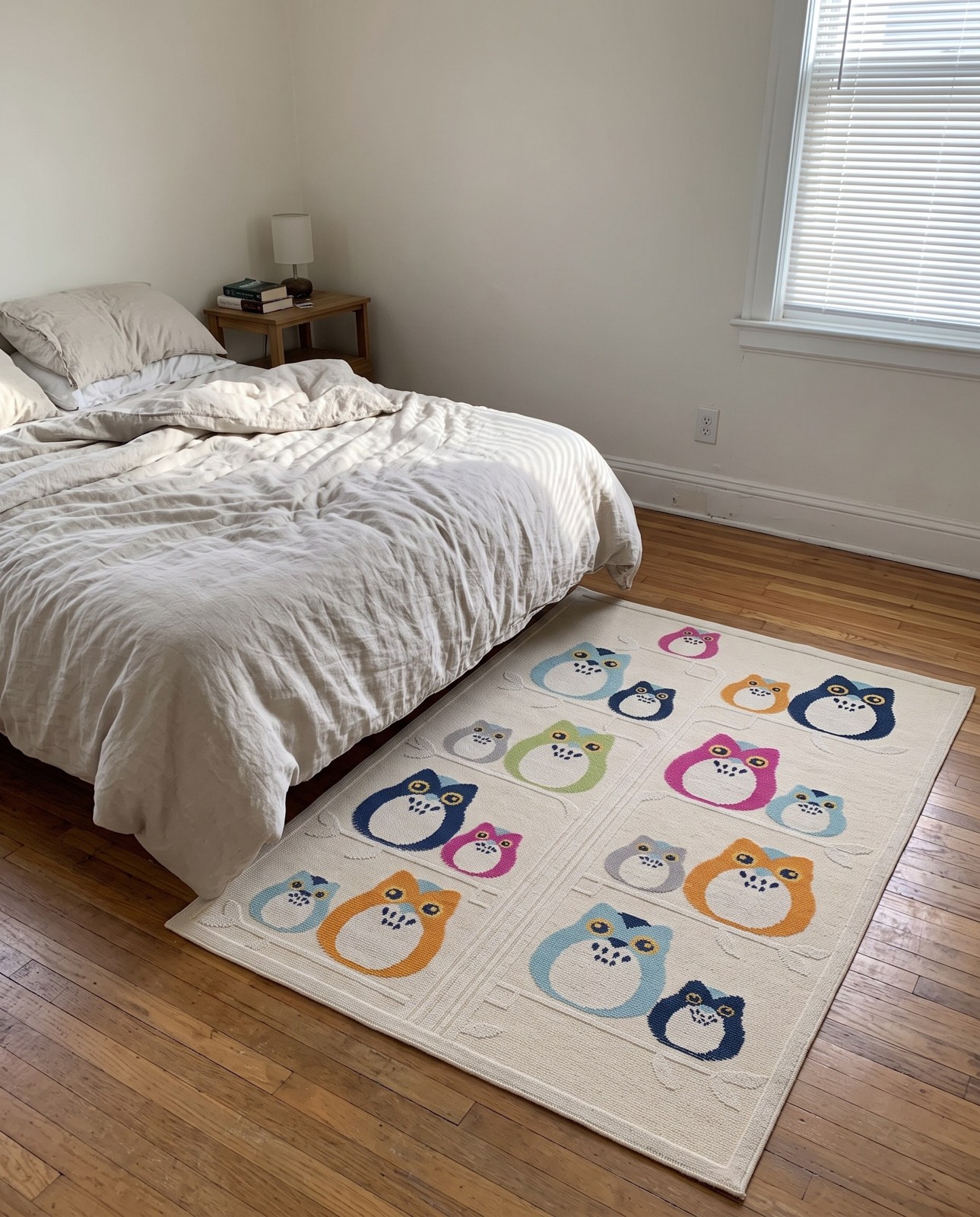 Detail image of 5' 3 x 7' 7 Easton · Owl Outdoor Rug, beige and multicolor