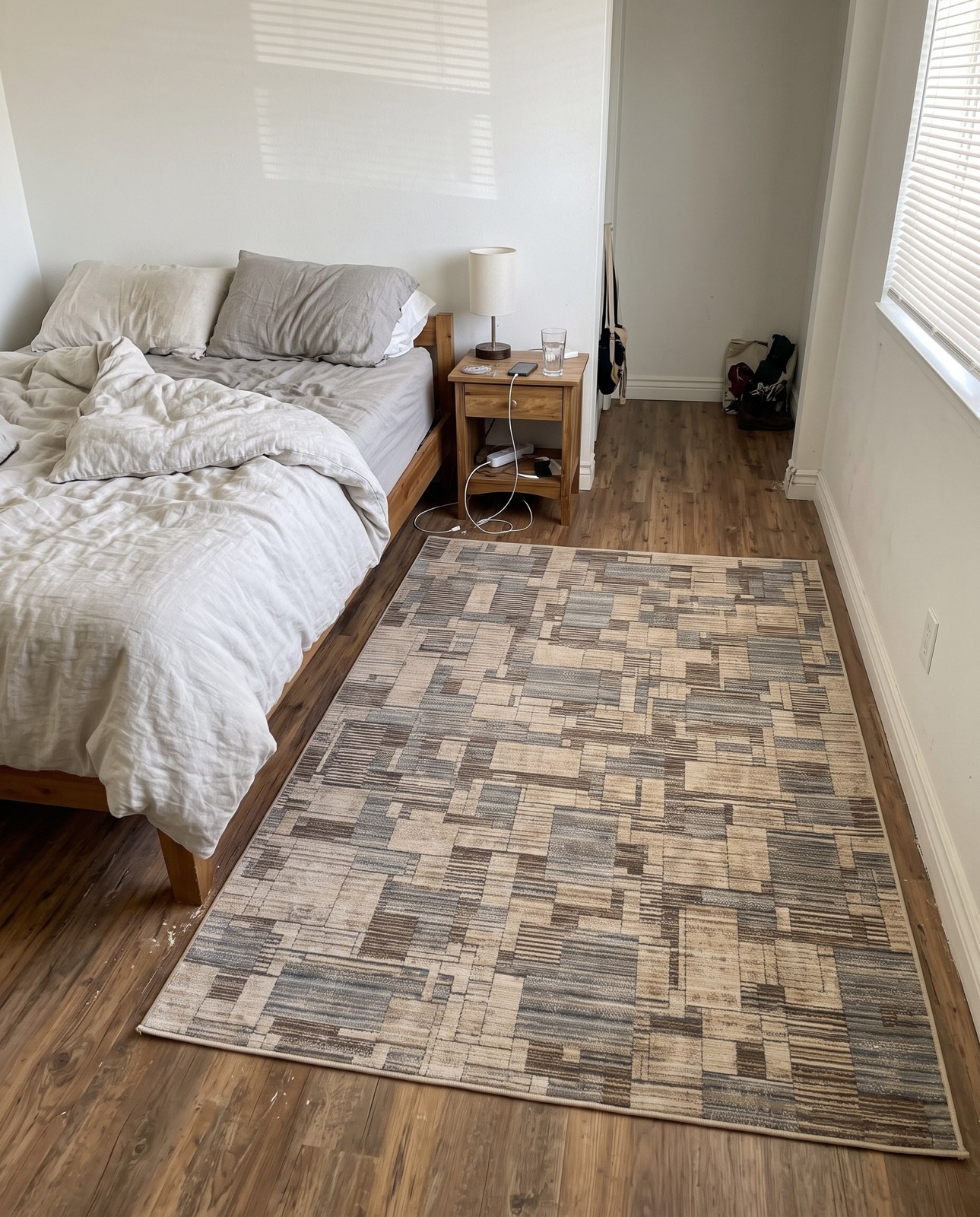 4' x 6' Donovan · Abstract rug, echo beige