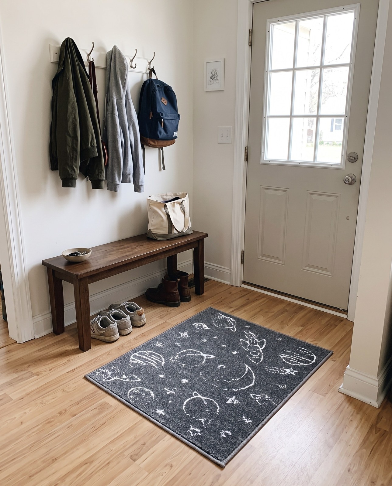 Detail image of 2' 2 x 2' 11 Summerhill · Pictoral rug, gray