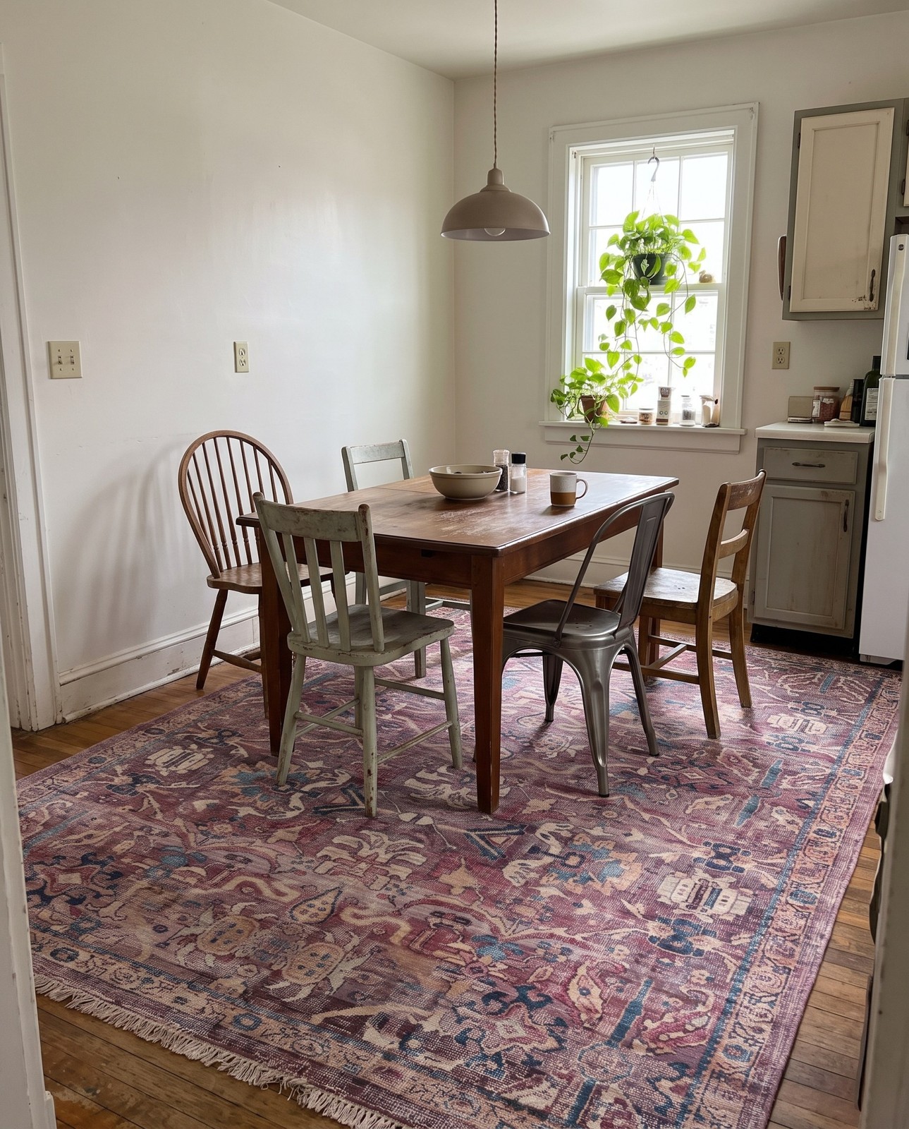 Detail image of 2' x 3' Gaskell · Border Washable Rug, pink