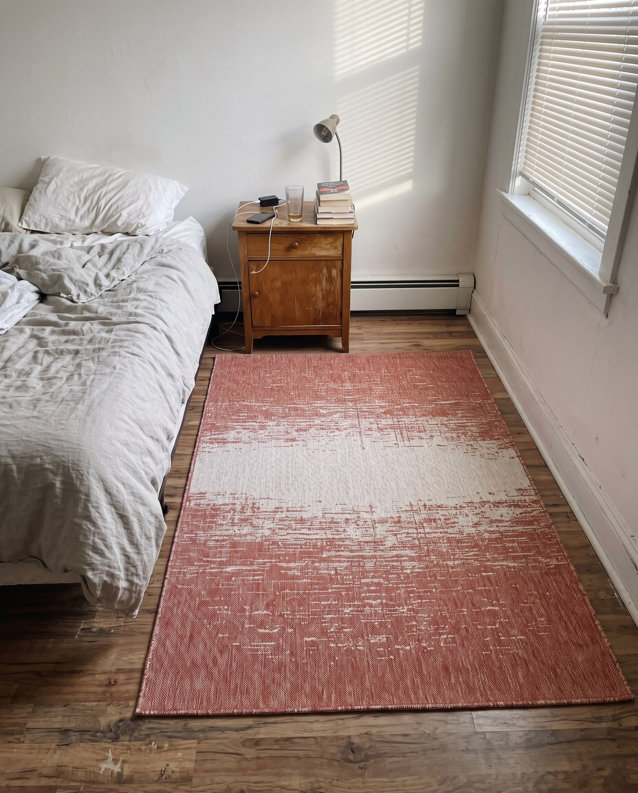 5' 3 x 8' Buell · Abstract Outdoor Rug, rust red