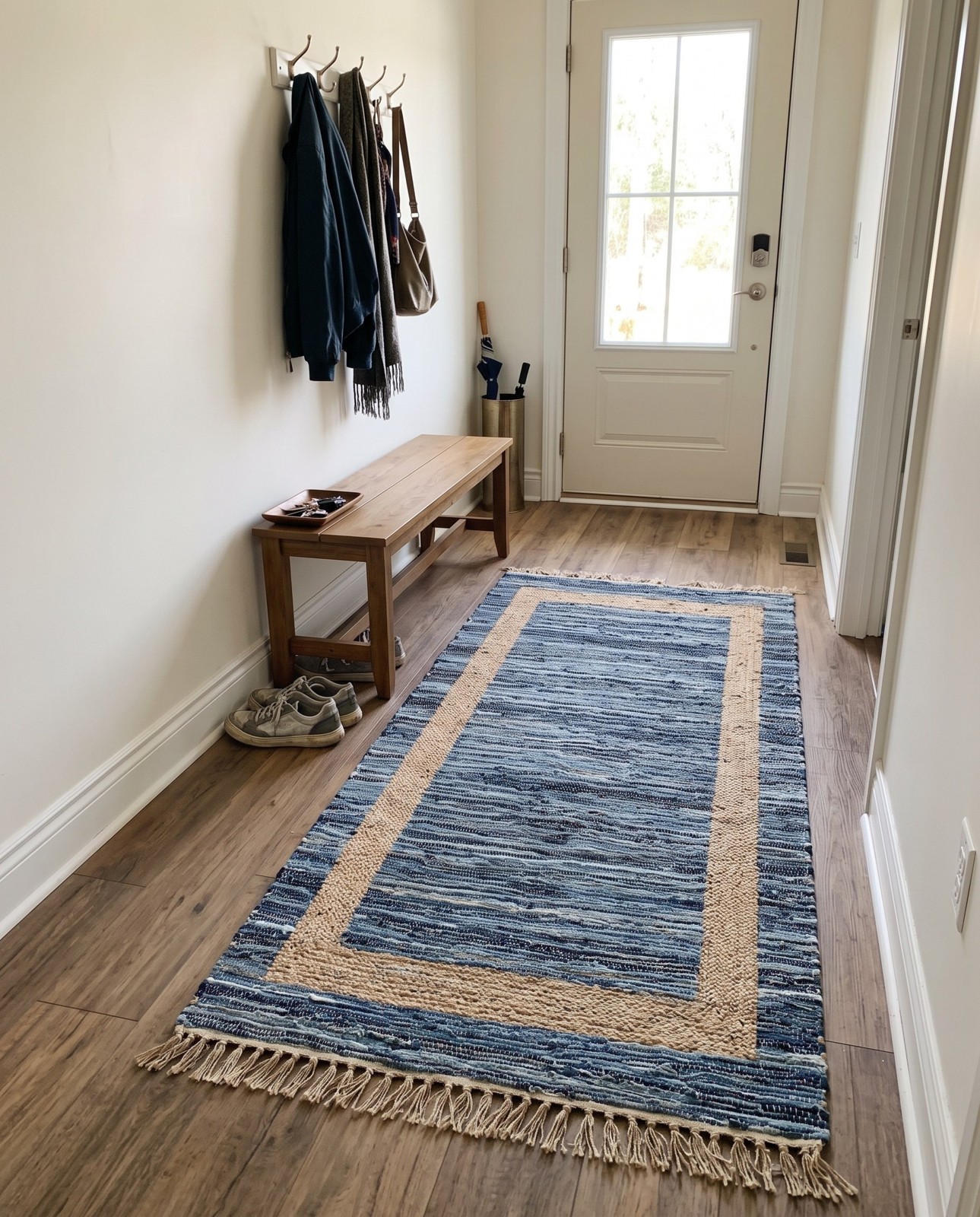 9' x 12' Stafford · Border Chindi Rug