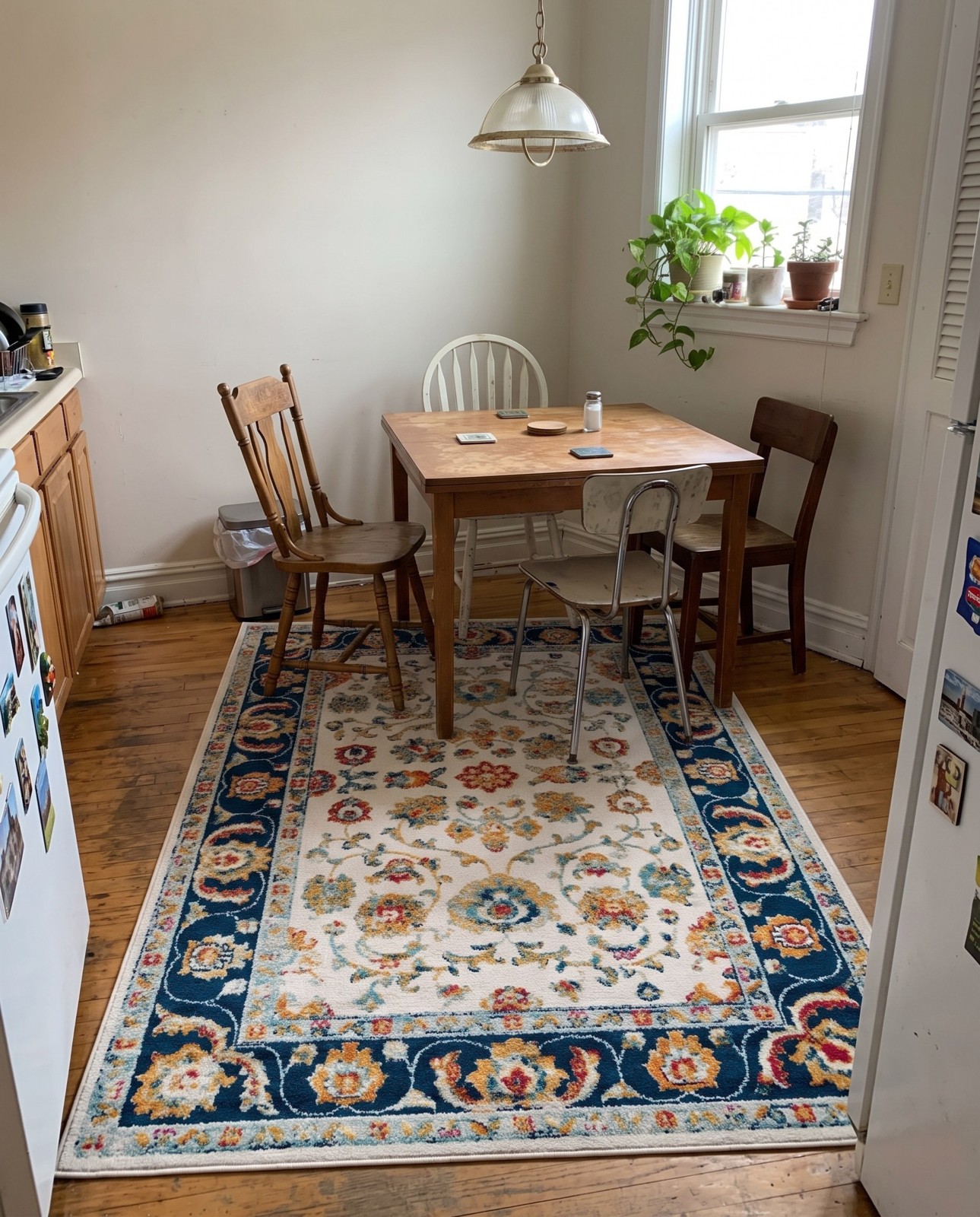 4' x 6' Aspen · Border rug, multi