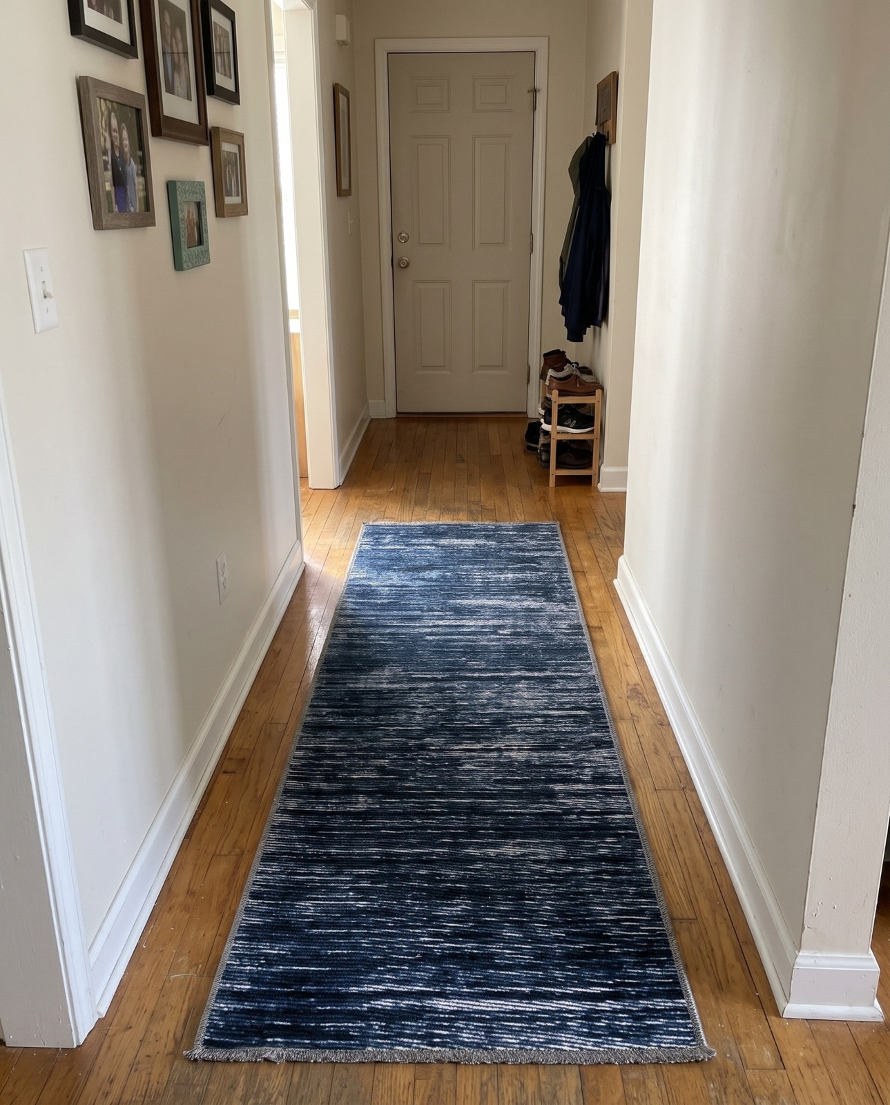 2' x 6' Prewitt · Abstract rug, blue