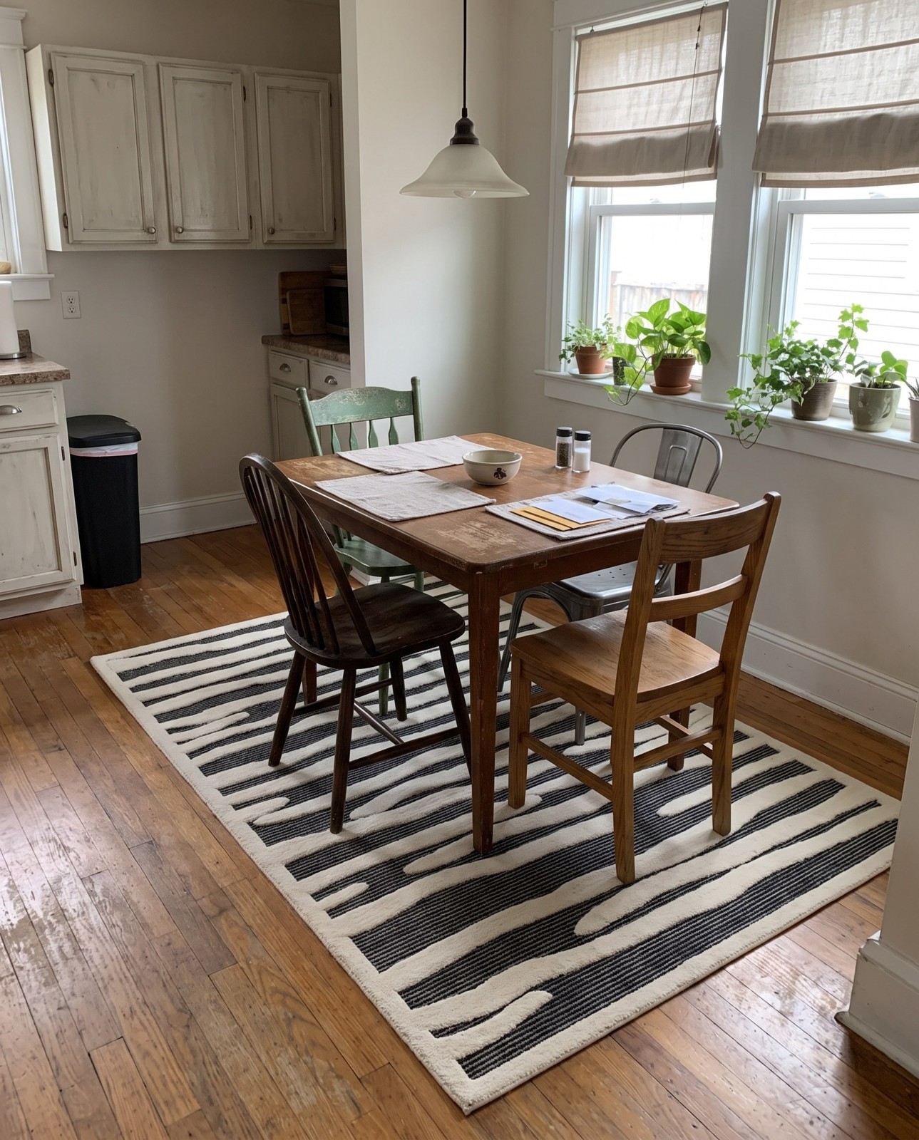 5' x 7' Villiers · Abstract rug, gray