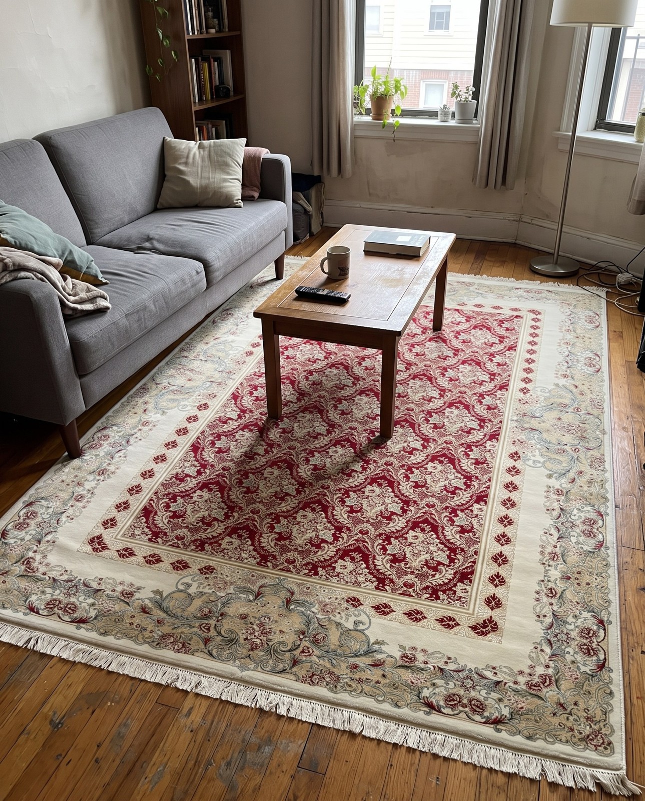 6' 7 x 9' 10 Jackdaw · Rug, red