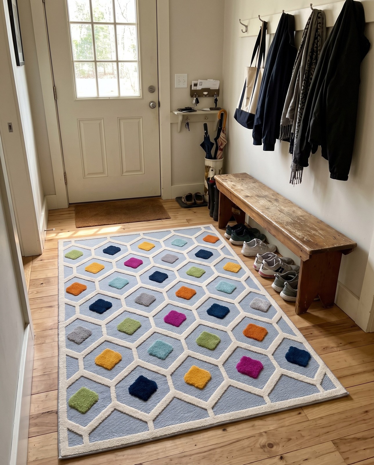 2' x 3' Raleigh · Geometric Outdoor Rug, gray