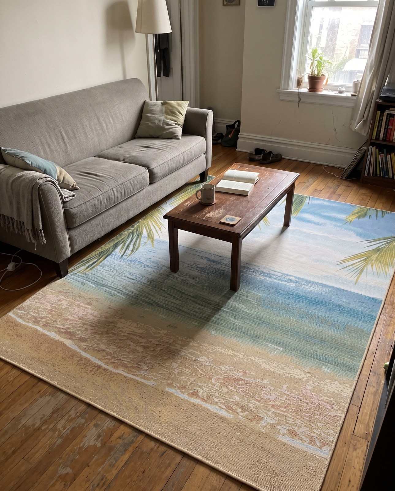 Lomax Abstract rug, 8×10, in a room