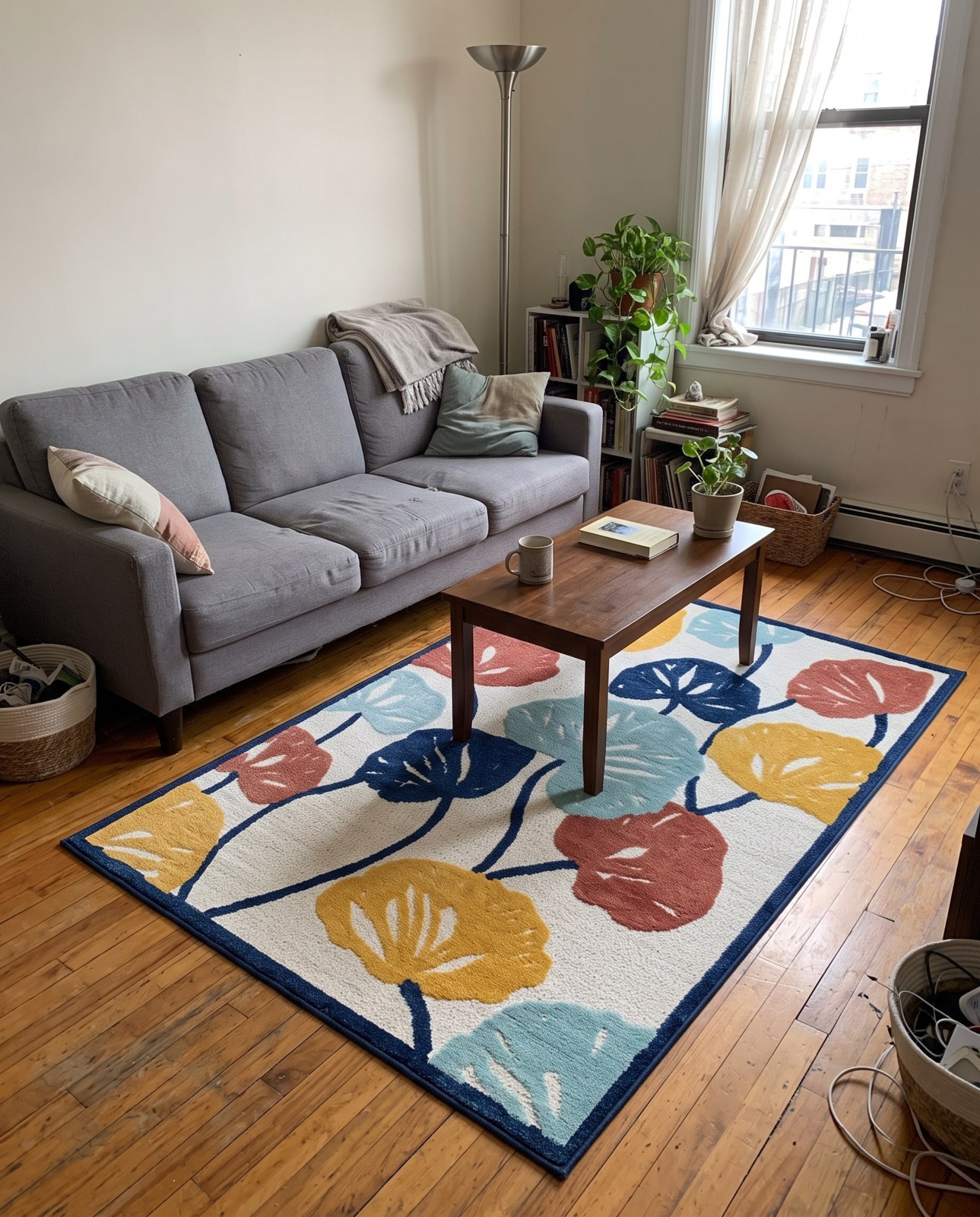 7' 10 x 10' Slade · Border Outdoor Rug, ivory