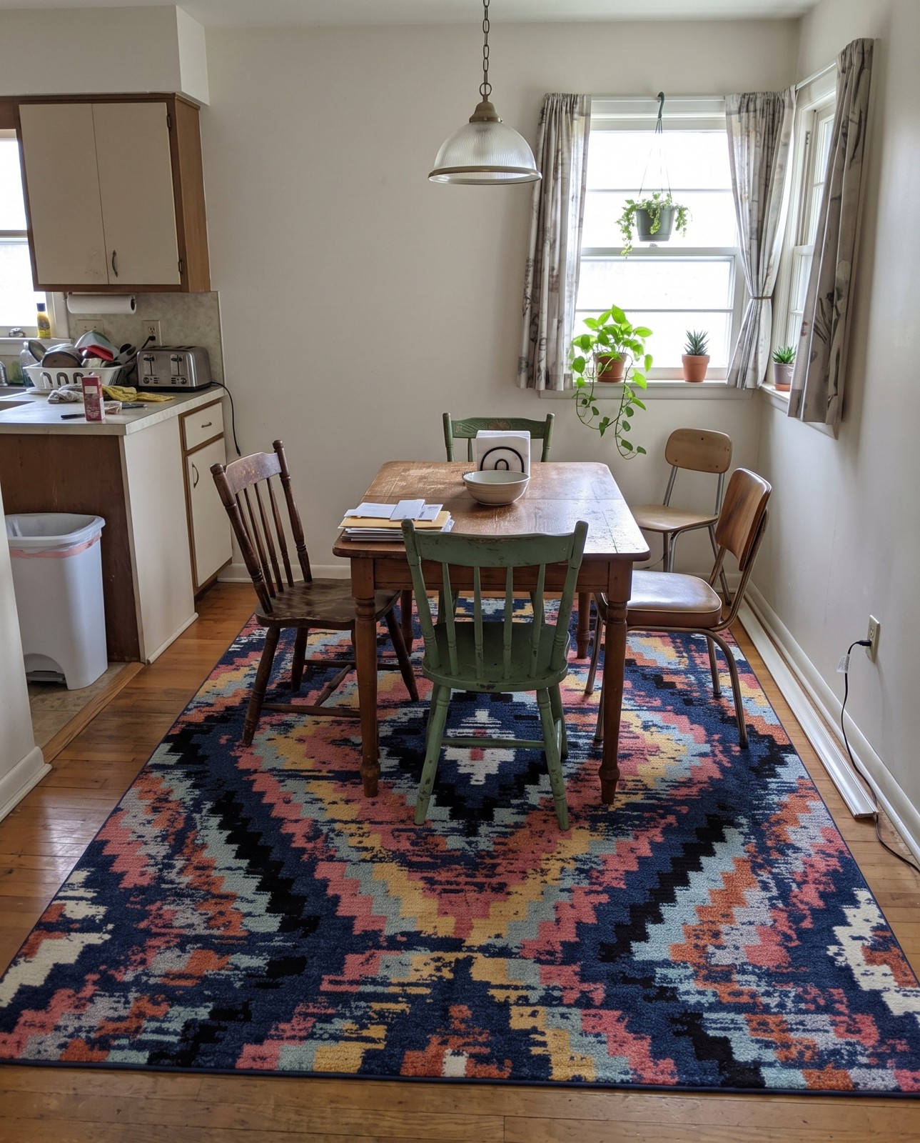 2' x 3' Briggs · Diamond rug, blue