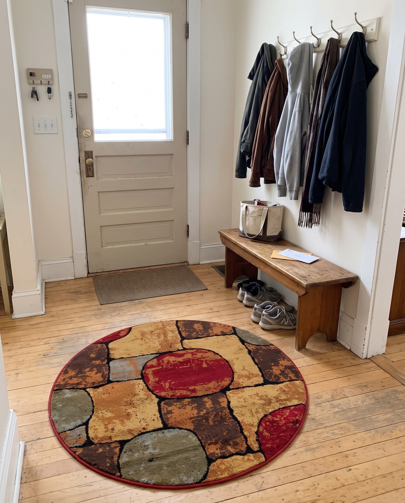 Detail image of 2' x 3' Eagan · Abstract rug, multi