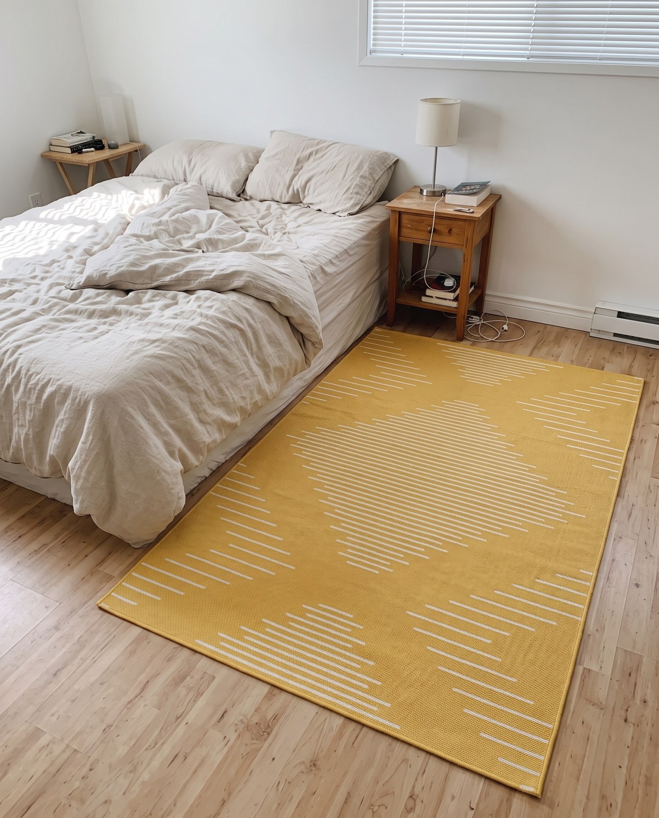 Detail image of 5' 3 x 8' Harlow · Diamond Outdoor Rug, yellow