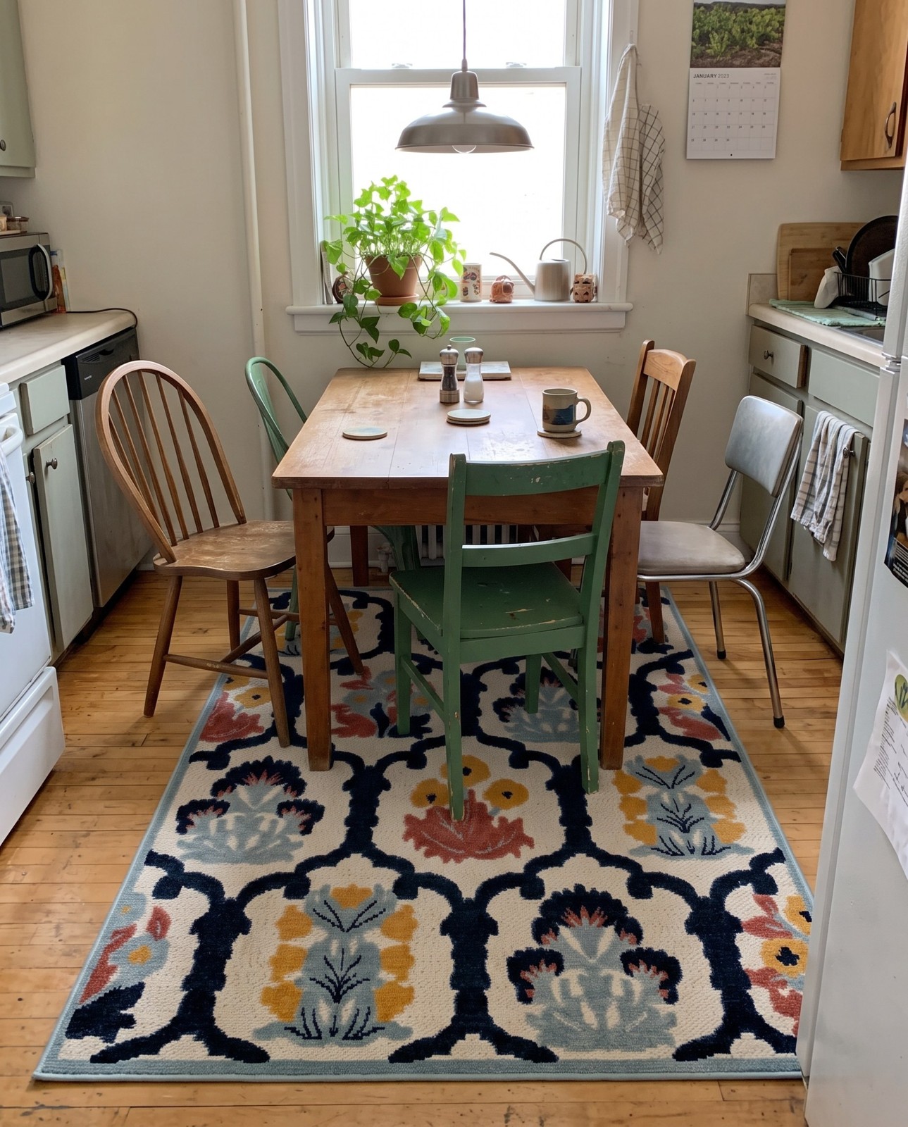 2' x 3' Bandera · Border Outdoor Rug, ivory