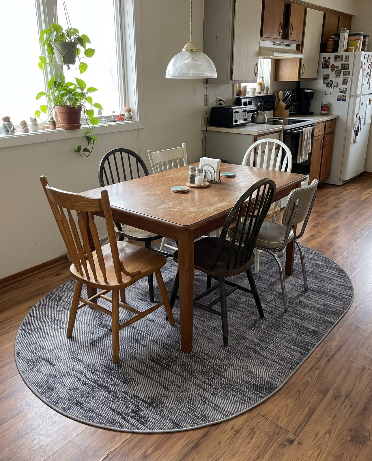 5' x 8' Prewitt · Gradient lines rug, gray and ivory