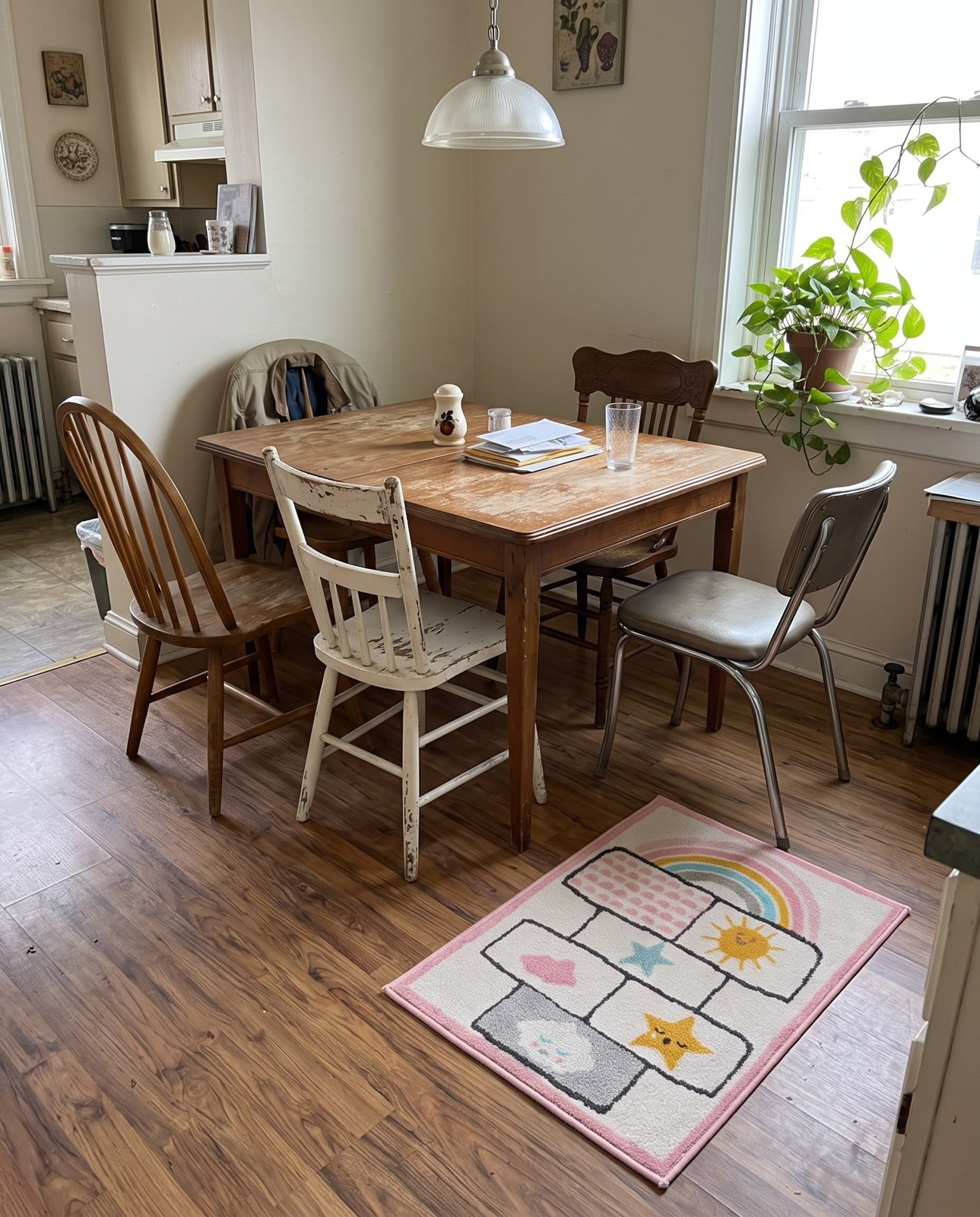 2' 2 x 3' Sharpe · Border rug, ivory