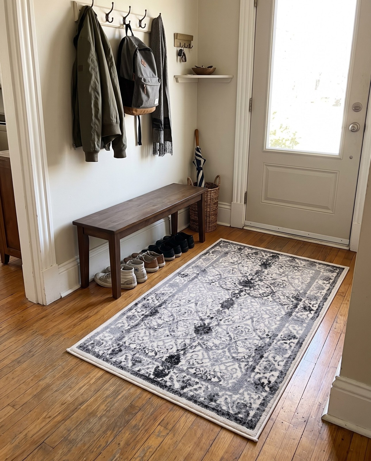 3' x 5' 3 Capshaw · Border rug