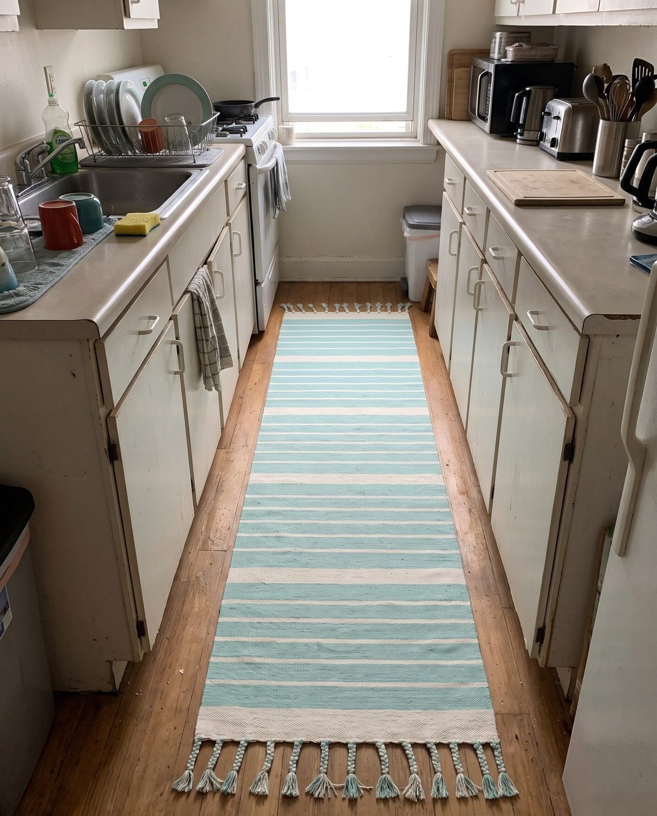 2' 7 x 10' Ottley · Lines Chindi Rug