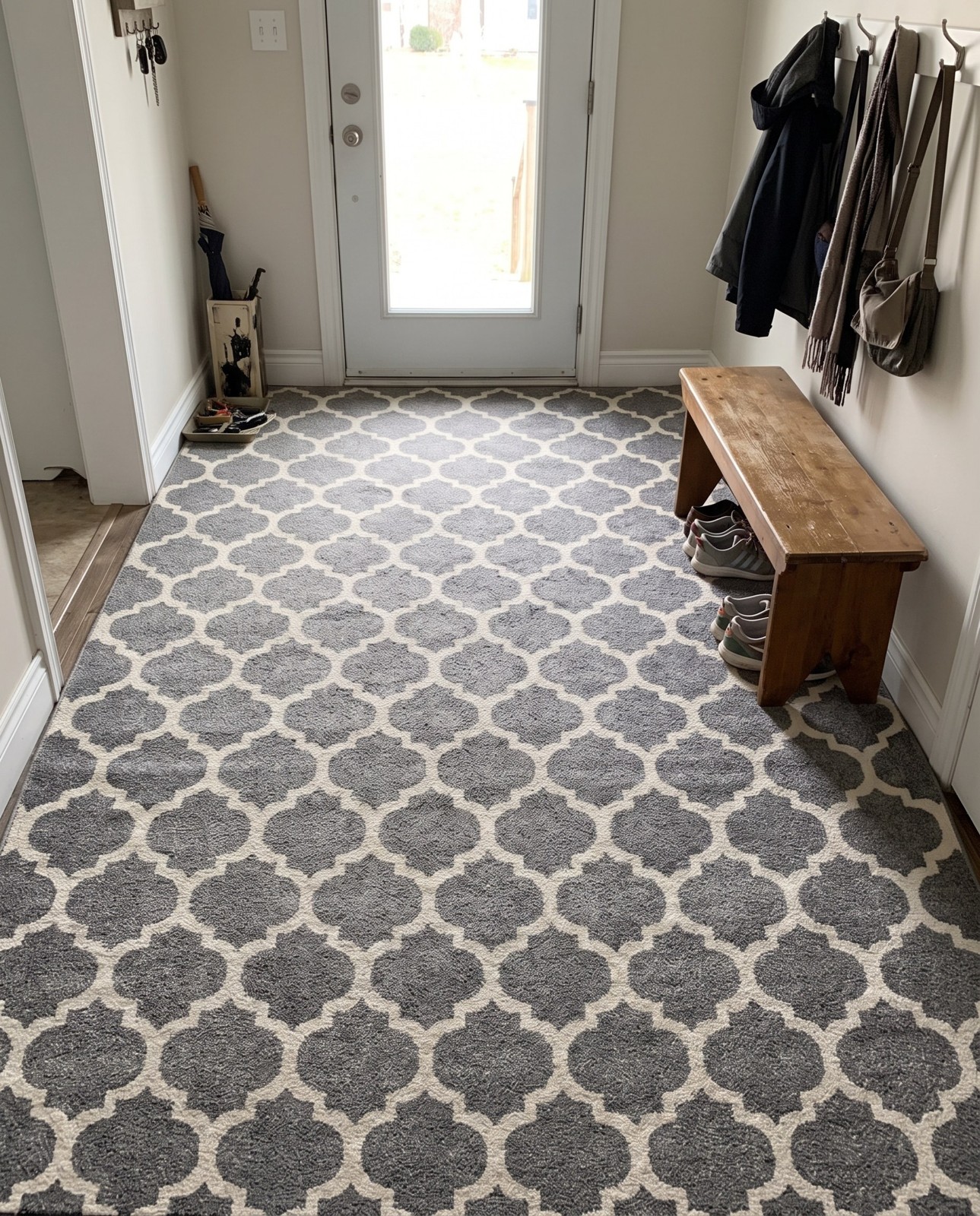 10' 8 x 16' 5 Arkwright · Geometric rug, dgray