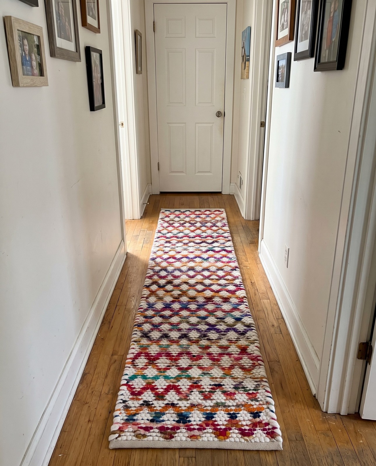 1' 2 x 10' Rooney · Striped Chindi Rug, multi