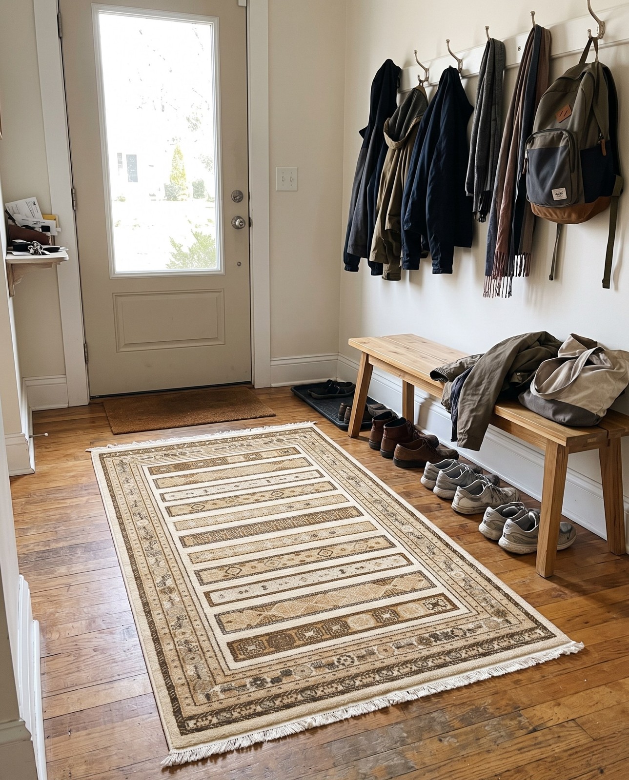 10' 6 x 16' 5 Quarry · Border rug