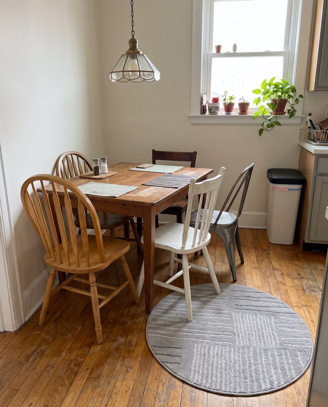 2' x 3' Bellingham · Patchwork rug, gray