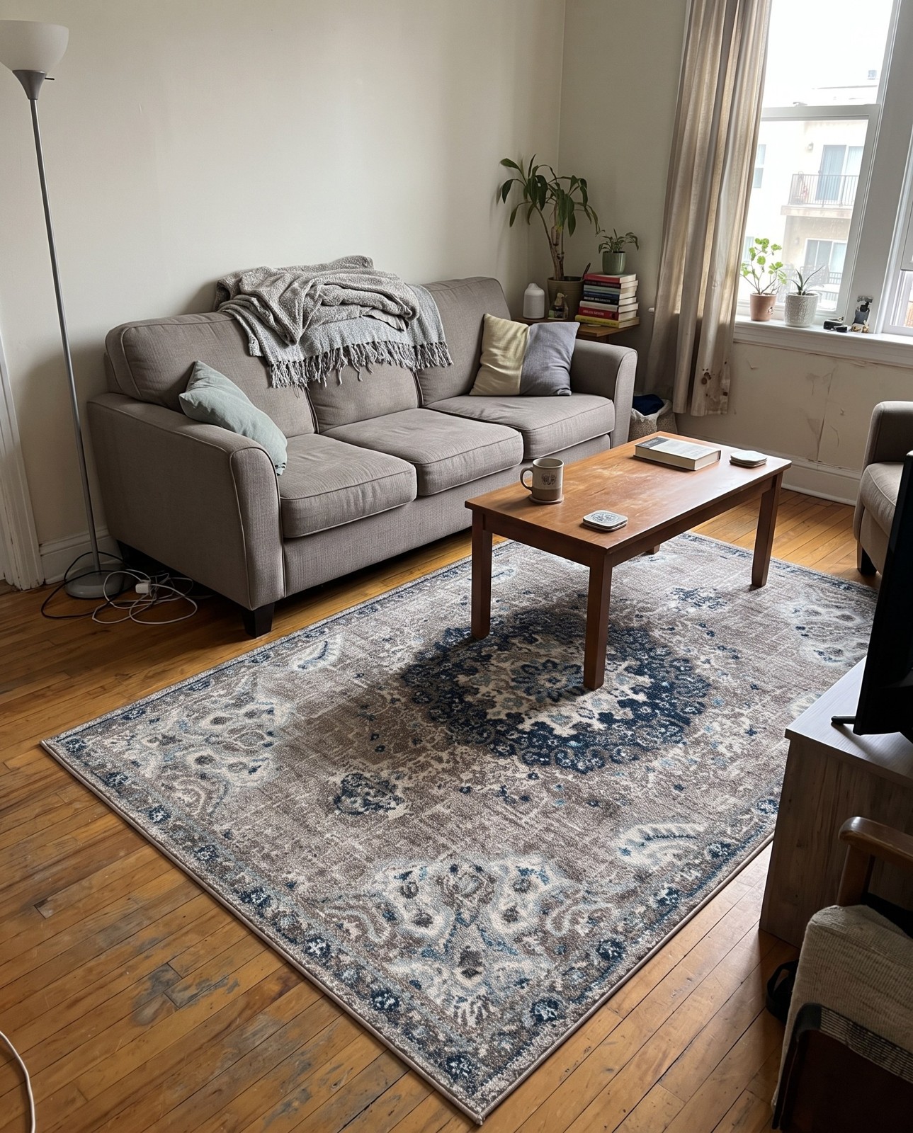 5' 3 x 8' Amberley · Border rug