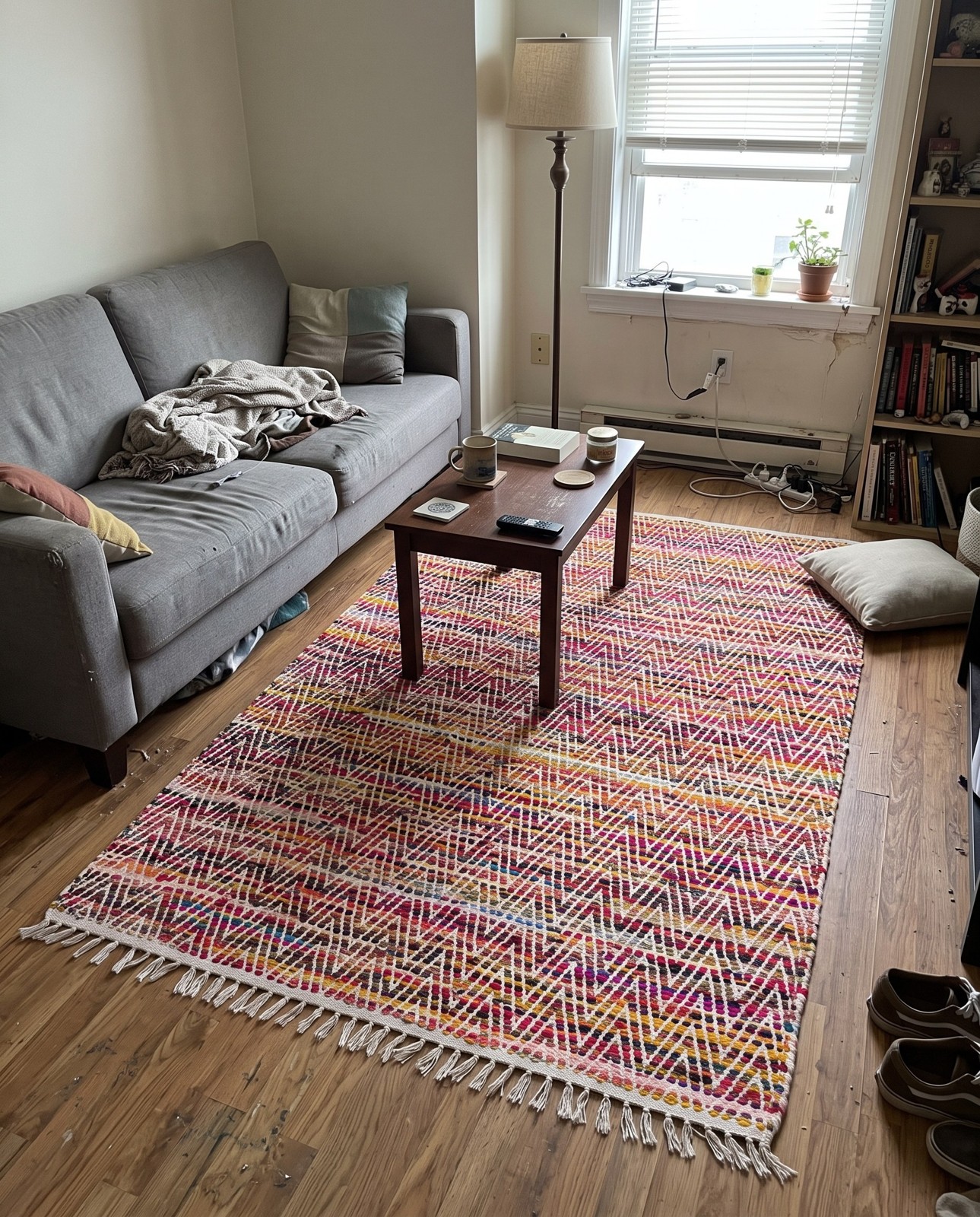 8' x 11' Hopkins · Chevron Chindi Rug, multi