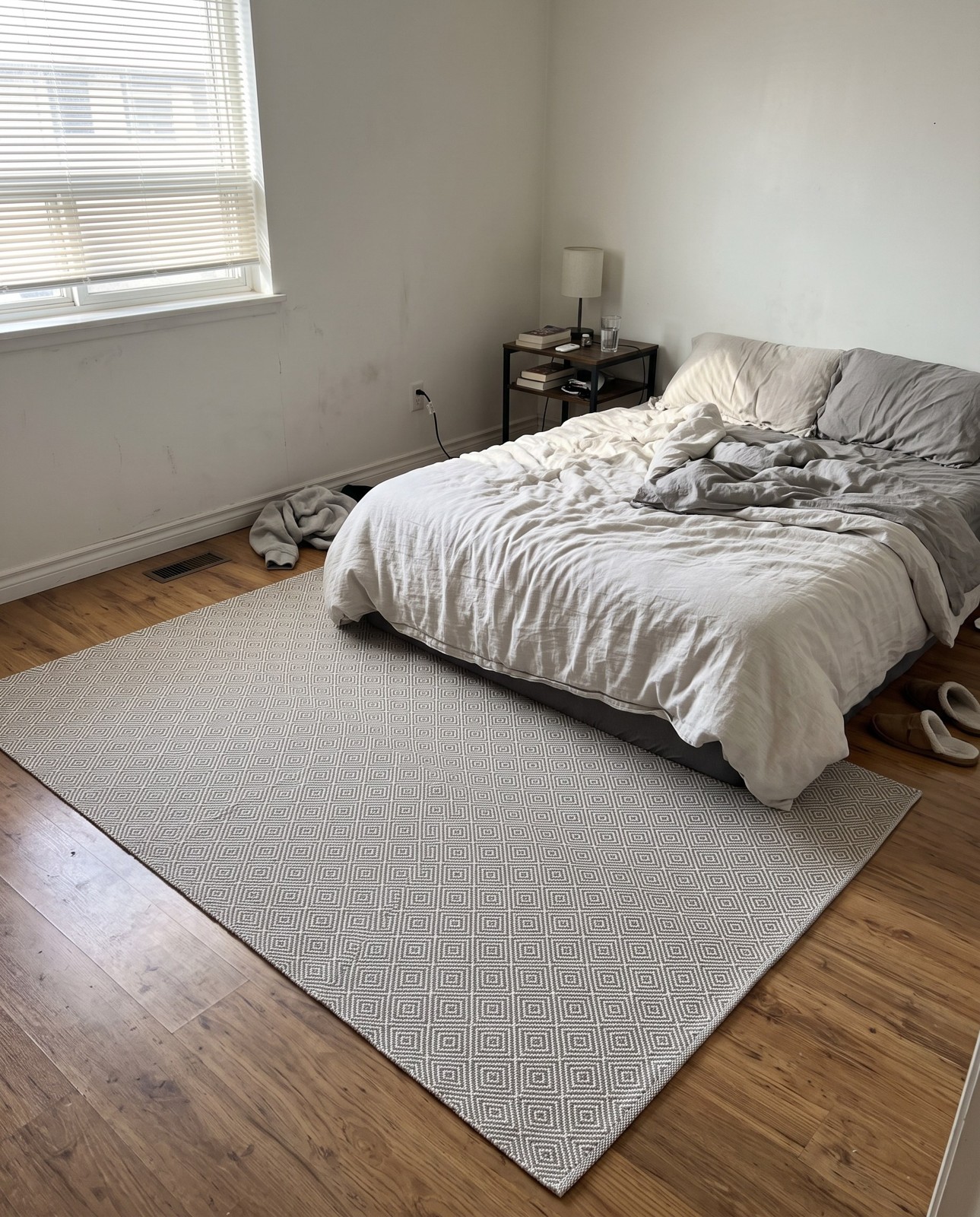 6' 1 x 9' Standish · Diamond Wool Rug, gray