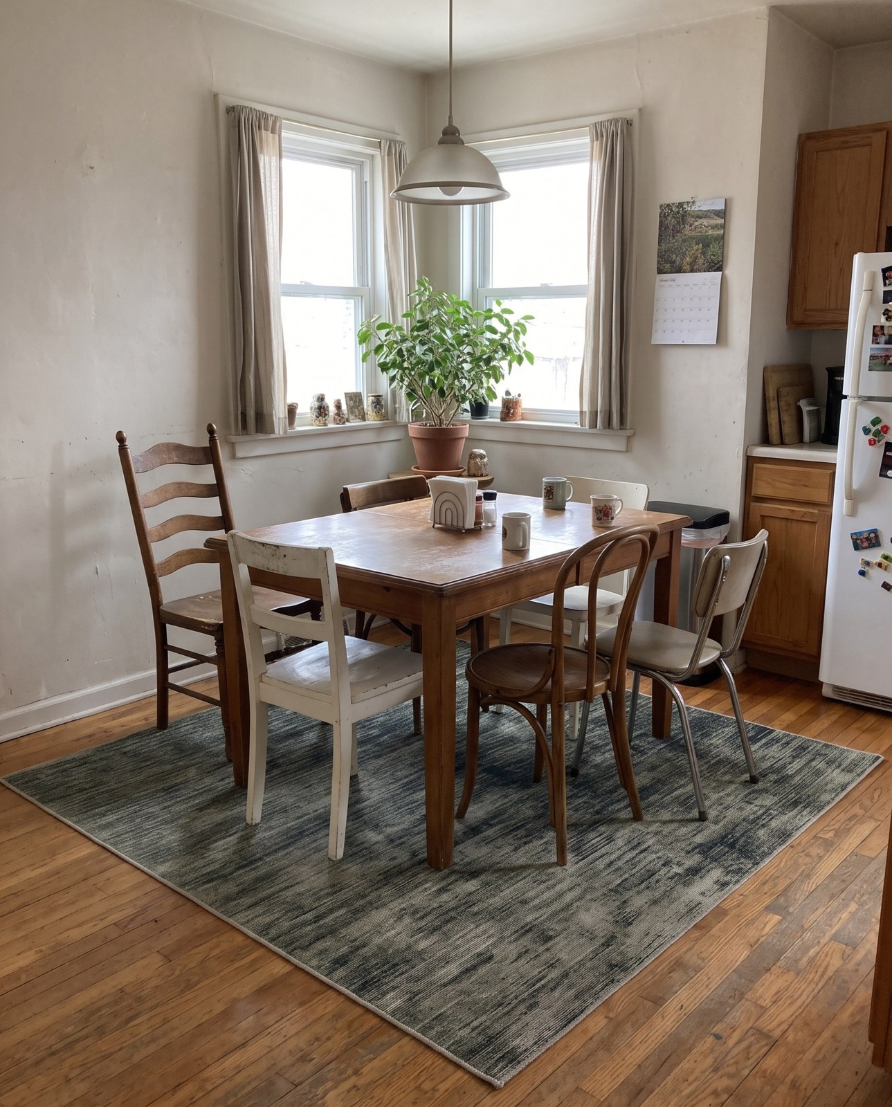 7' 7 x 7' 7 Prewitt · Abstract rug, green