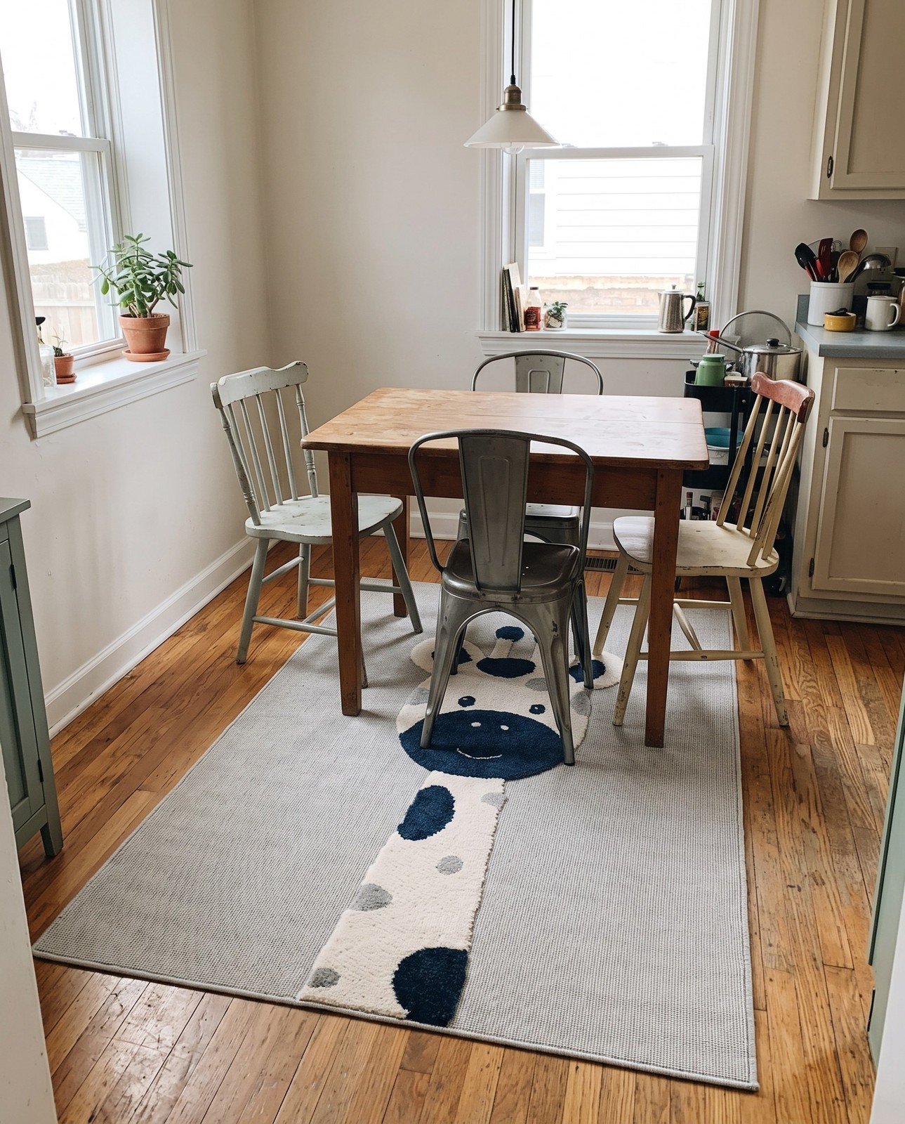 Detail image of 2' x 3' Lorimer · Animal print rug, gray