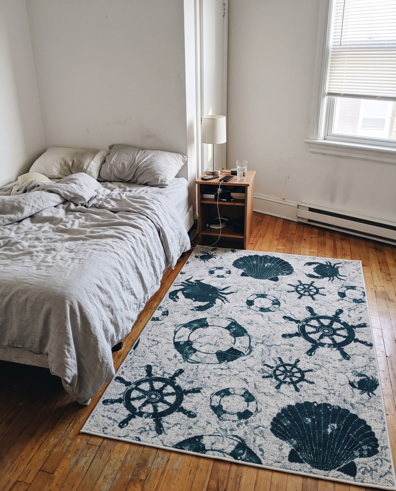 4' x 6' Hollyhock · Pictoral Outdoor Rug, ivory
