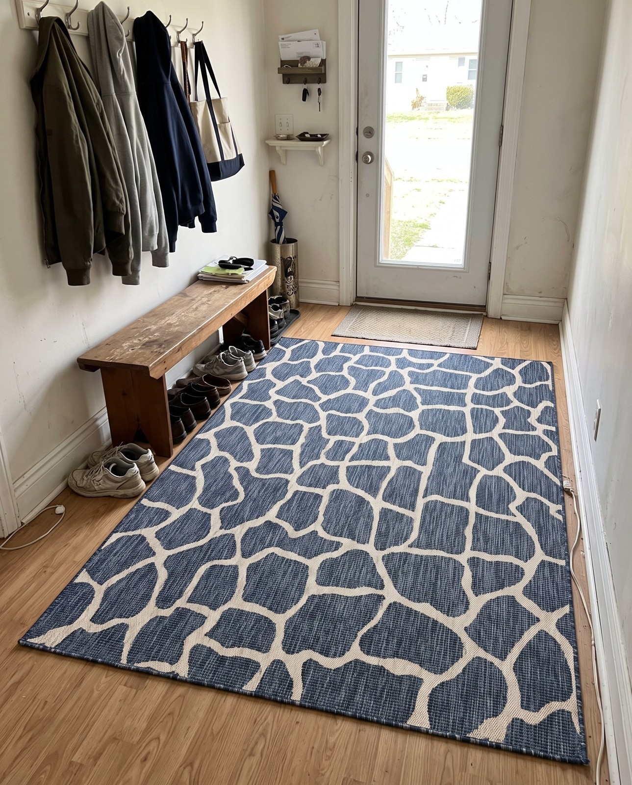 6' x 9' Stillwater · Animal print Outdoor Rug, blue