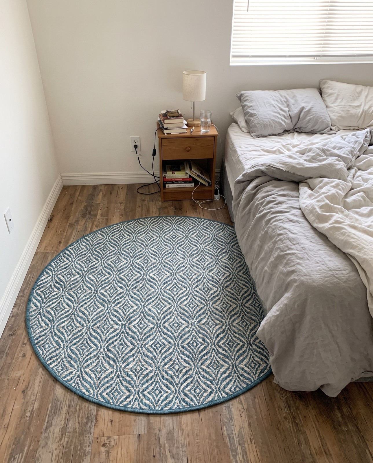 9' x 12' 2 Fairley · Diamond Outdoor Rug, teal