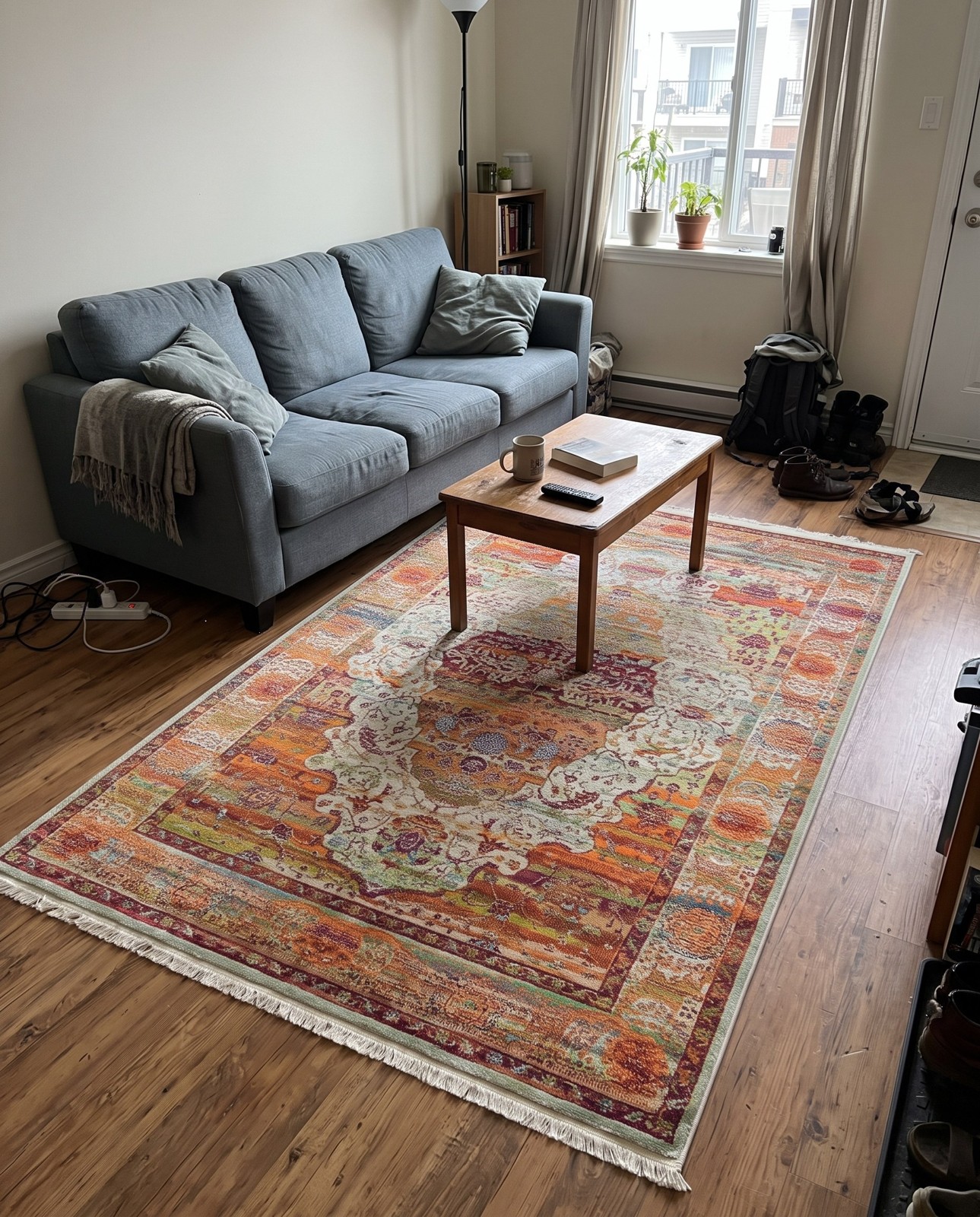 5' 5 x 8' Callan · Border rug
