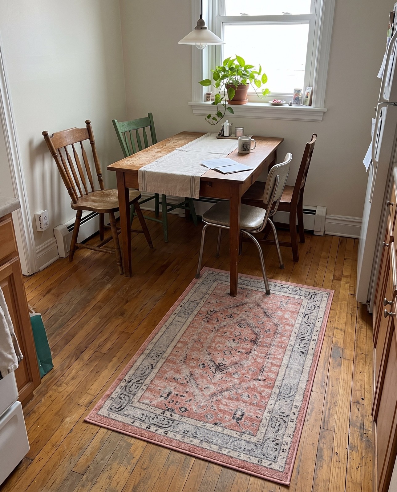 3' x 5' 3 Broadhurst · Border rug, rose