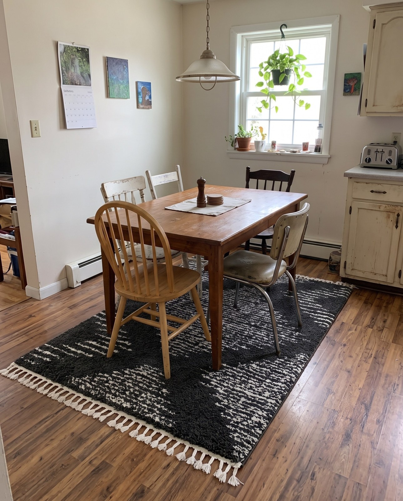 4' x 6' Cobble · Diamond Shag Rug