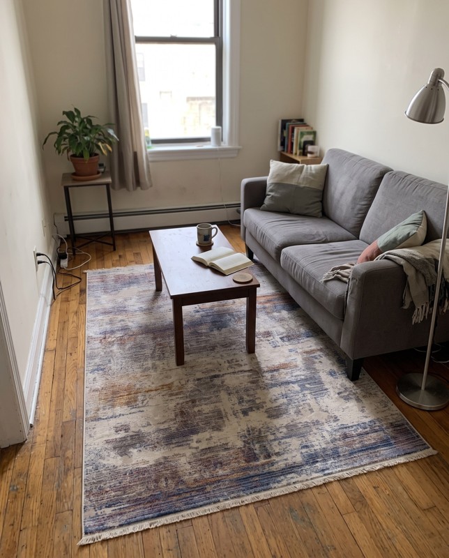 Alvin Abstract rug, multi, 4×6, in a room