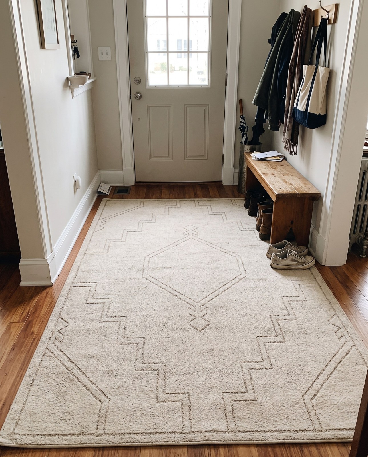 Detail image of 4' x 6' Sullivan · Geometric rug, ivory
