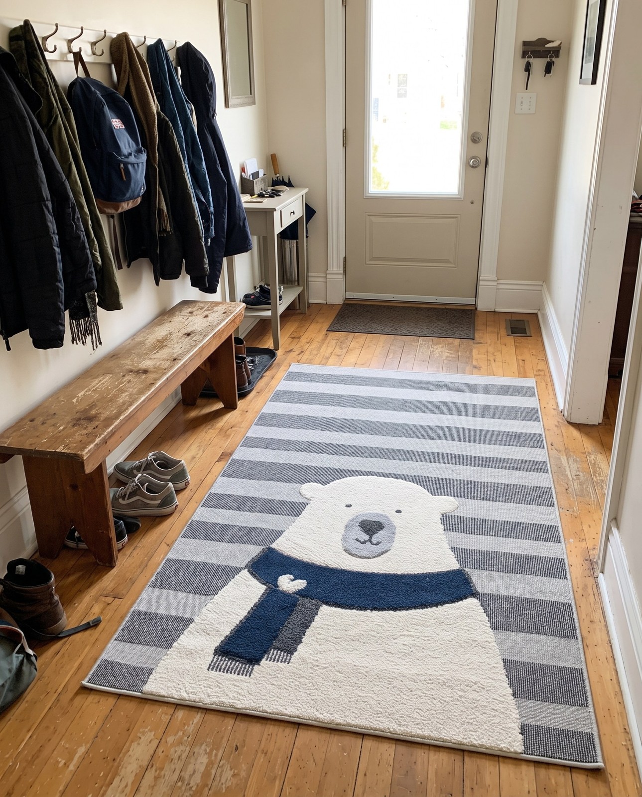 6' x 9' Whitcomb · Striped rug, gray