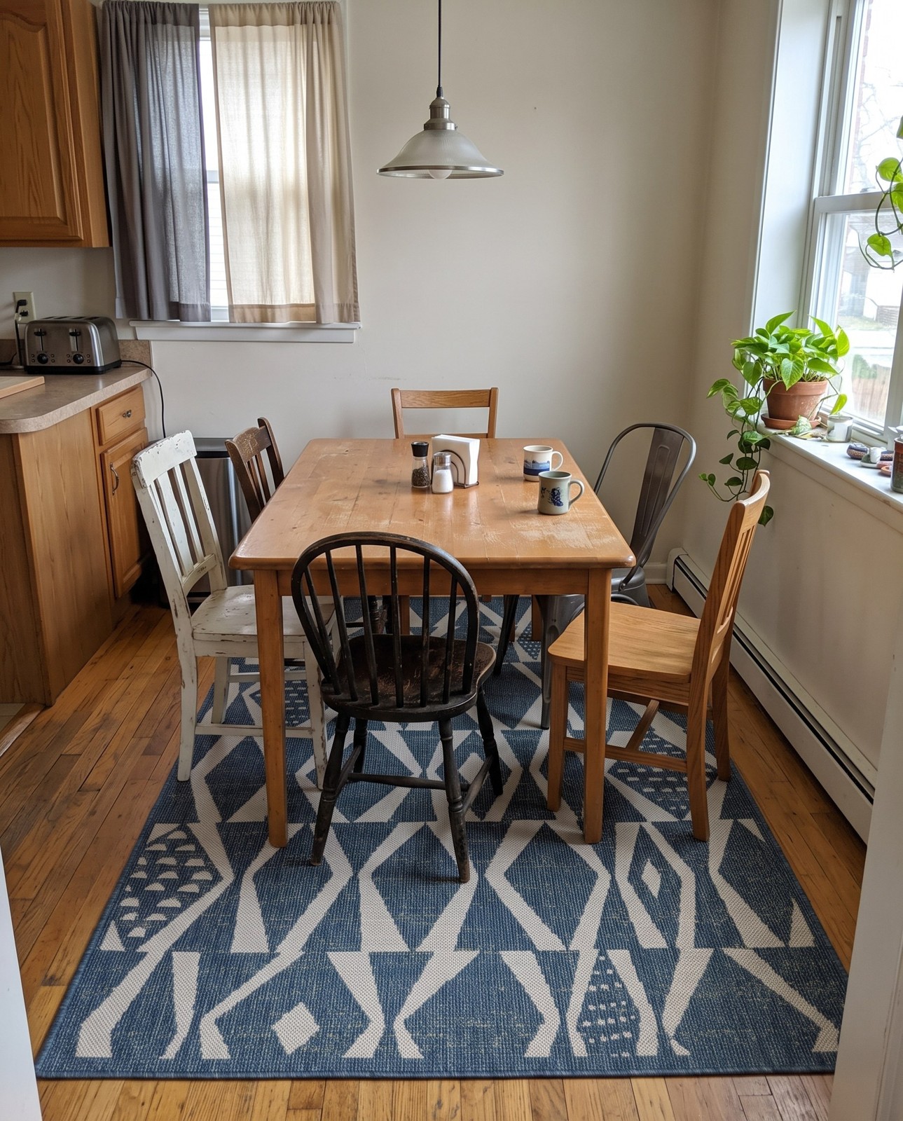 5' 3 x 8' Casper · Diamond Outdoor Rug, blue